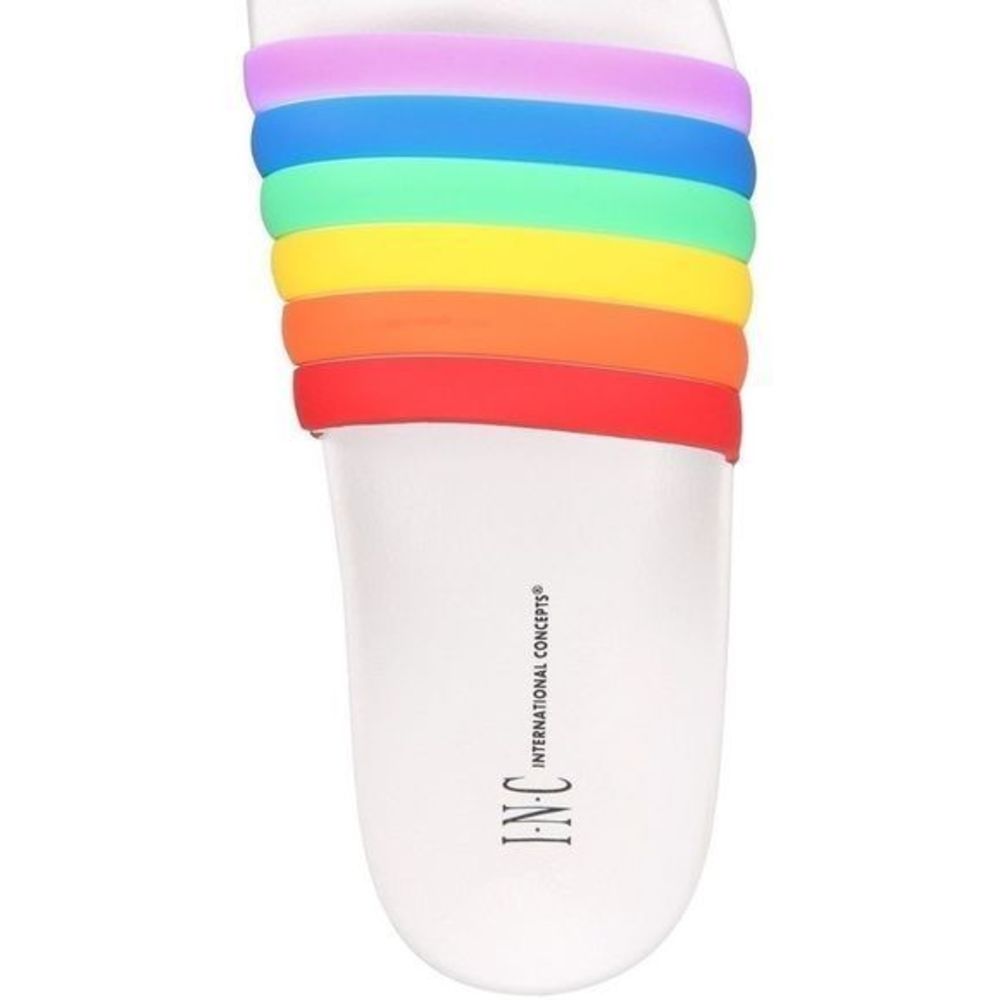 INC Rainbow Rubber Slide Slippers NWT - Picture 4 of 4